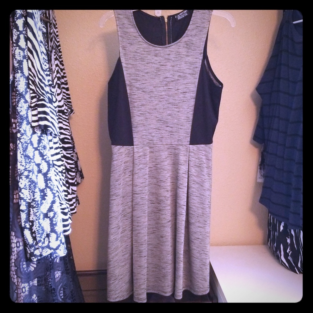 Black and Grey cocktail dress